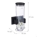 Miniatyrbild 4 av 6: Relaxdays Cereal Dispenser, väggmontering, 1,7 L, godis, torra livsmedel, HLP 31x16x14 cm, svart
