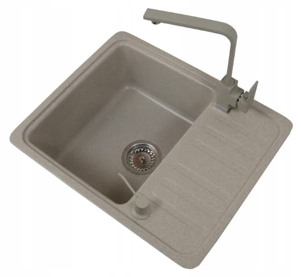 500 ml beige diskmedelsbehållare för installation i diskho