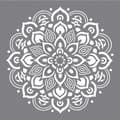 Miniatyrbild 1 av 3: Pochoir Mandala 30,5 x 30,5 cm