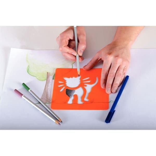 STENCIL SET MED 6 DELAR SC Maxicraft