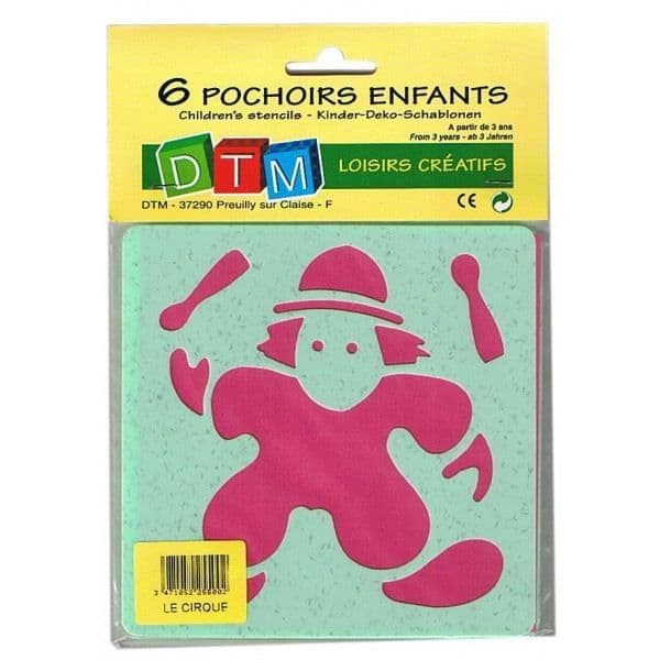 STENCIL SET MED 6 DELAR SC Maxicraft