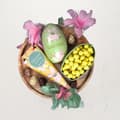 Miniatyrbild 2 av 3: Påskägg i metall och chokladstrut