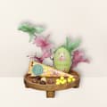 Miniatyrbild 1 av 3: Påskägg i metall och chokladstrut