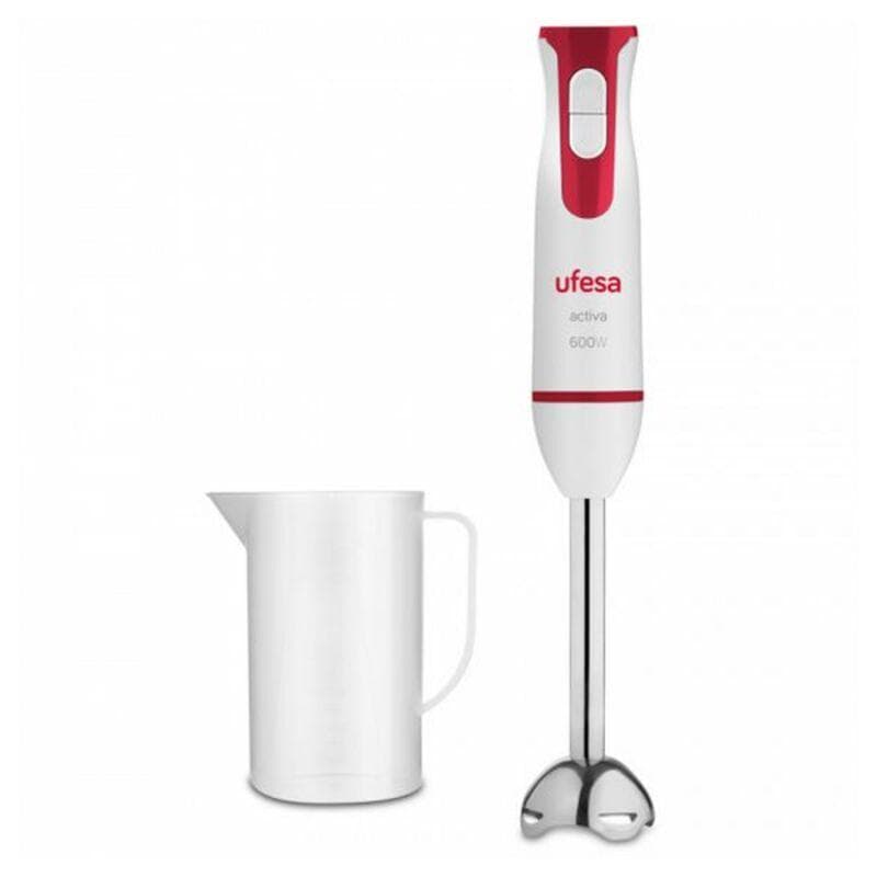 Hand-held Blender UFESA BP4551 600W Red Stainless steel 600W Blanco