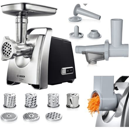 Bosch MFW68660 mincer 800 W Black, Chrome