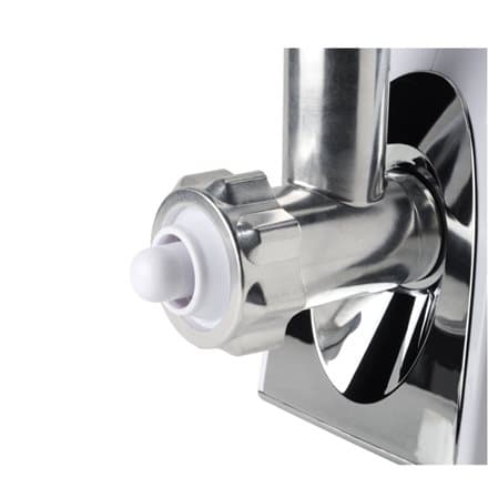 Tristar | VM-4210 Meat Grinder | White | 3 Stainless steel grinding plates, Aluminum grinder head, Aluminum hopper tray, Sausage stuffer, Kubbe attach