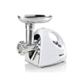 Miniatyrbilde 7 av 11: Tristar | VM-4210 Meat Grinder | White | 3 Stainless steel grinding plates, Aluminum grinder head, Aluminum hopper tray, Sausage stuffer, Kubbe attach