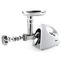 Miniatyrbilde 9 av 11: Tristar | VM-4210 Meat Grinder | White | 3 Stainless steel grinding plates, Aluminum grinder head, Aluminum hopper tray, Sausage stuffer, Kubbe attach