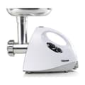 Miniatyrbilde 1 av 11: Tristar | VM-4210 Meat Grinder | White | 3 Stainless steel grinding plates, Aluminum grinder head, Aluminum hopper tray, Sausage stuffer, Kubbe attach