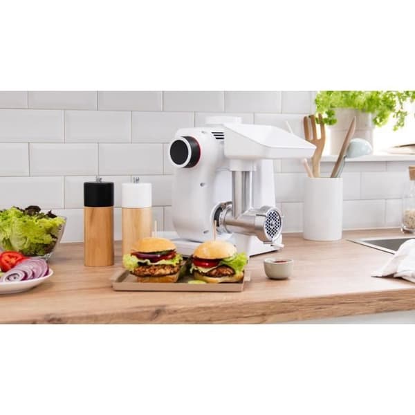 Tillbehör för köttkvarn - BOSCH - MUZS2FWW - Vit - Satin Steel
