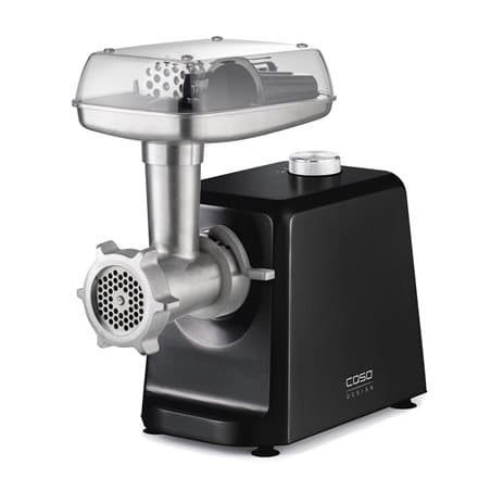 Caso | Meat Mincer | FW 2500 | Black | 2500 W | Number of speeds 2 | Throughput (kg/min) 2.5 | 3 stainless steel cutting plates (3 mm, 5 mm and 8 mm),