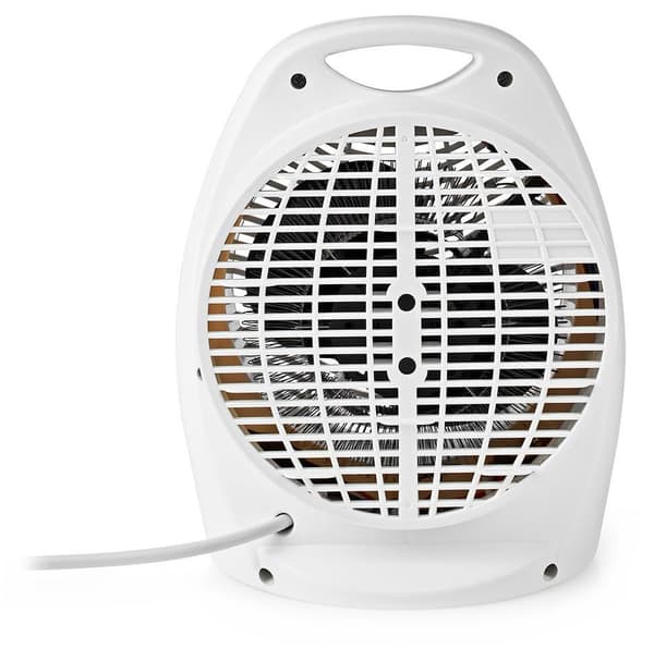 NEDIS horkovzdušný ventilátor/ termostat/ spotřeba 2000 W/ 2 tepelné režimy/ ochrana proti převrácení/ bílý Hvid