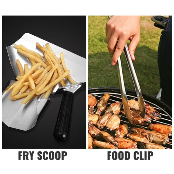 1000W 30-85°C multifunktionell pommes frites värmelampa, avtagbar dräneringsplatta och bricka, lätt att använda
