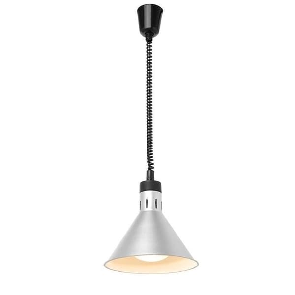 Justerbar konisk värmelampa - HENDI - ø275x(H)250 mm - Grå - Aluminium