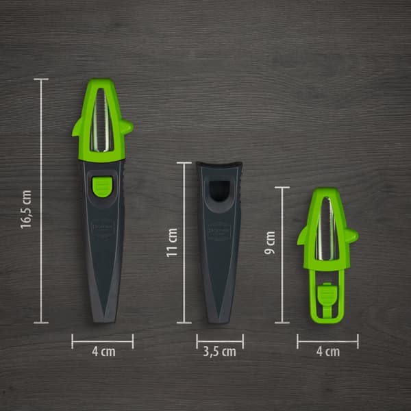 Borner Multi Peeler - pendulskræller - julienne-tilbehør til grøntsagsnudler - sæt med 3