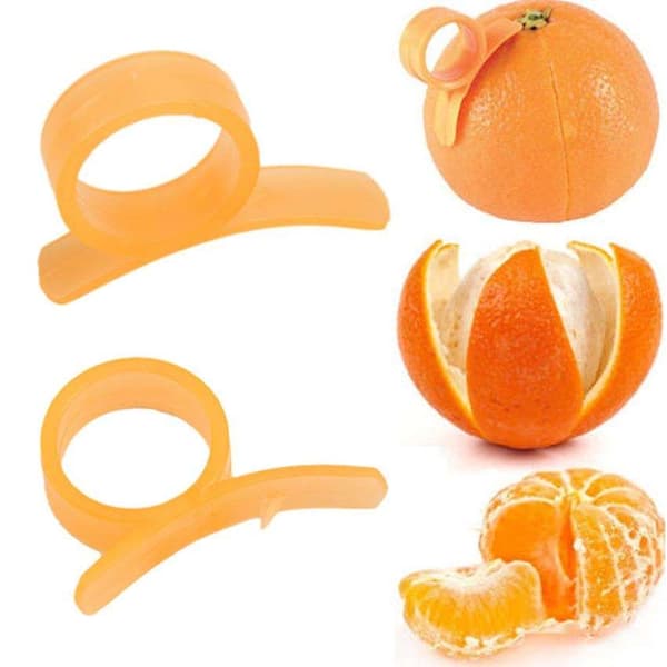 2 appelsinskrællere - Frugtskrællere - Citrusfrugter - Skræl
