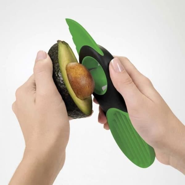 Köksredskap Fruit Pitter 3-i-1 Avocado Slicer Grön Splits Pits Skivor