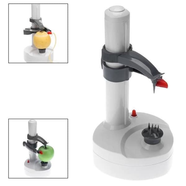 Automatisk elektrisk frukt- och grönsaksskalare - NAISIDIER - Vit - 60 Watt - Halkskyddade kuddar