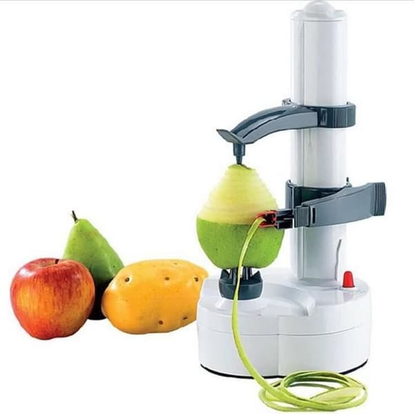 Automatisk elektrisk potatis- och fruktskalare - Vit - 700g - 60 Watt - Halkskydd