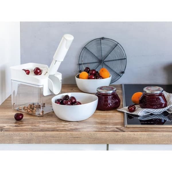 Dénötningsverktyg för körsbär Leifheit 3.0 Cherrymat 37211, bakverksverktyg, för att kärna ur upp till 15 kg körsbär på en timme.