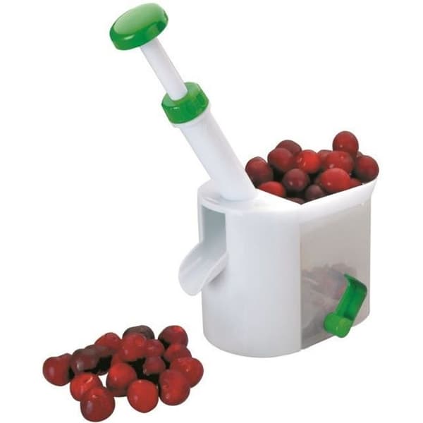 Ibili - 774100 - Cherry Pitter - Vit / Grön - 16 cm