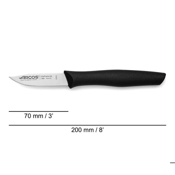 Skalkniv - Arcos - 70 mm - Rostfritt stål - Polypropenhandtag - Tål maskindisk