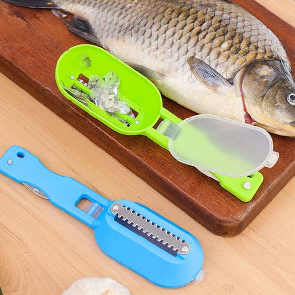 TD® Fish Sccaler 19cm rostfritt stål scaler Fish Scale Organizer