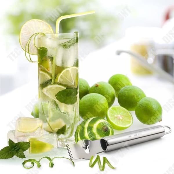 TD® professionell rostfritt stål citron citrus zester skalare fluting rivjärn grönsaksskalare tunt skal och frukt manual solid orange pro