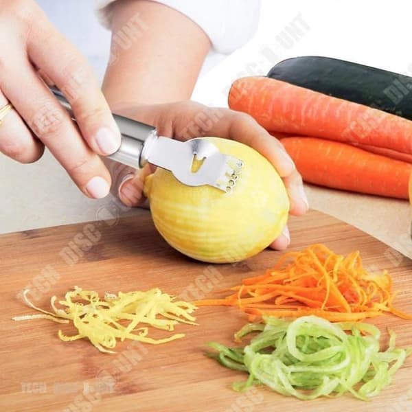 TD® professionell rostfritt stål citron citrus zester skalare fluting rivjärn grönsaksskalare tunt skal och frukt manual solid orange pro