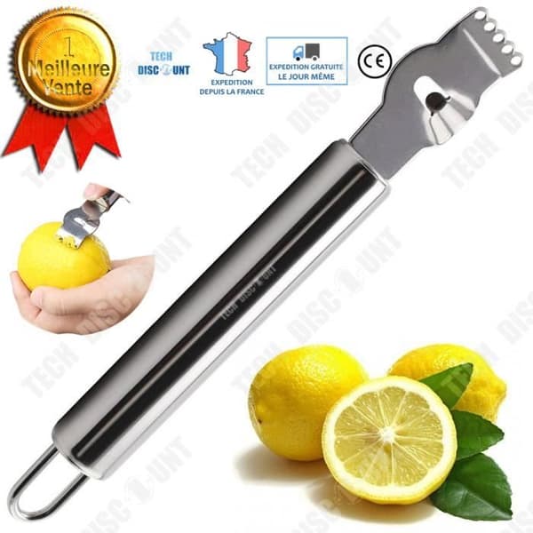 TD® professionell rostfritt stål citron citrus zester skalare fluting rivjärn grönsaksskalare tunt skal och frukt manual solid orange pro
