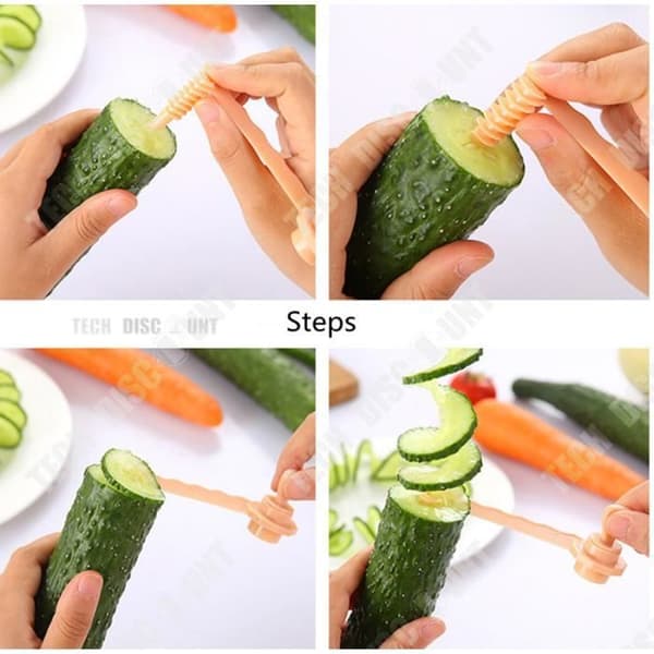 TD® spiral grönsaksskalare curling äpple tomat ananas sparris fruktskalare skivare köksredskap skalare räfflade zester
