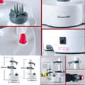 Miniatyrbild 2 av 4: TD® Multifunktionell elektrisk skalmaskin Blad Frukt Grönsakssnidning Snabb Kök Förbered Ät Effektiv Skalare pe