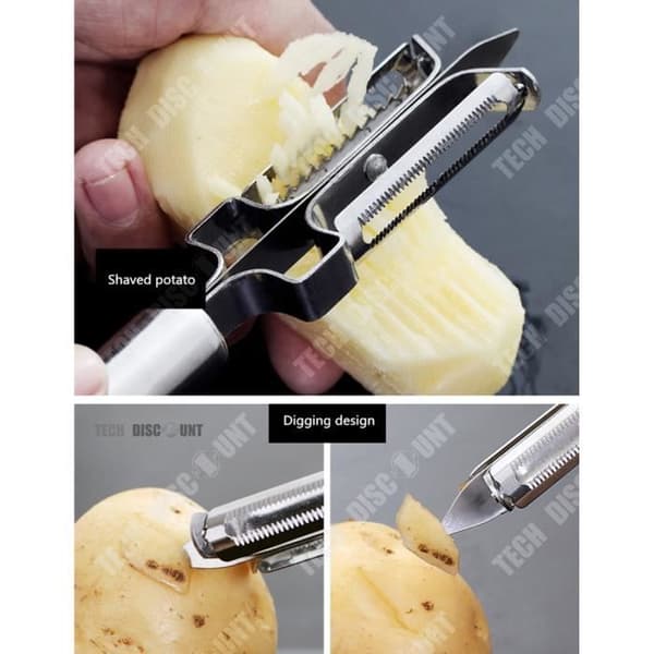 TD® grönsaksskalare äpple rakhyvel tomat ananas sparris fruktskalare skivare köksredskap skalare zester flute