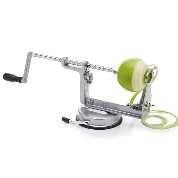TD® Apple Peeler/Peeler Grå Stabilitet Multifunktioner Praktiska och snabba skinn veva ihåliga skivare 1 sugkopp