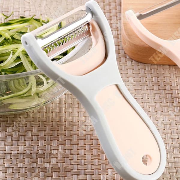 TD® 2-i-1 Skalare Kök Multi-Purpose Melon Peeling & Peeling Tool Fruktkniv Peeling & riving Kniv 2 st Set
