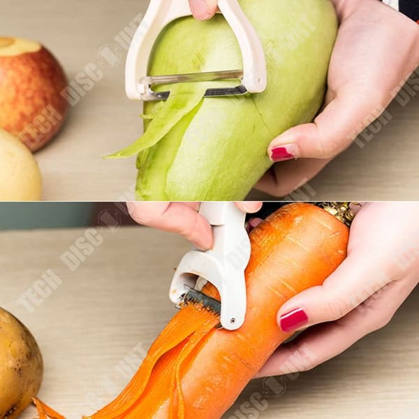 TD® Rostfritt stål Skalare Grönsaksskalare 2 delar Ergonomiskt handtag Skarp grönsaks- och fruktskalare