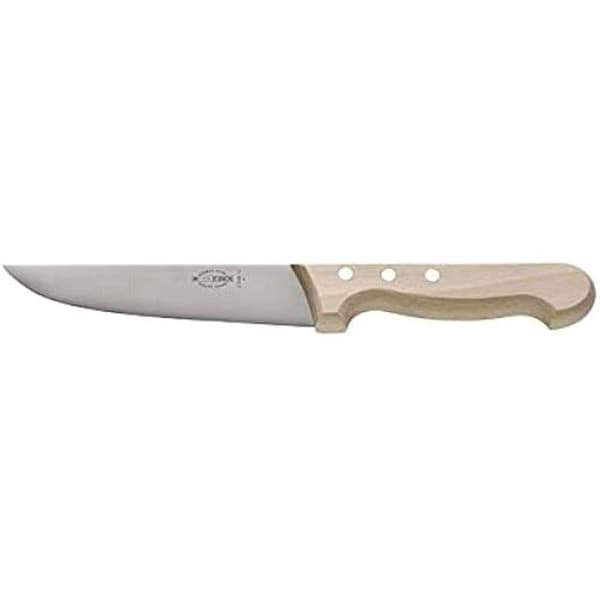 Kniv - DICK - F.DICK Gummikniv - Blad 15cm - Handtag i trä - Kolstål