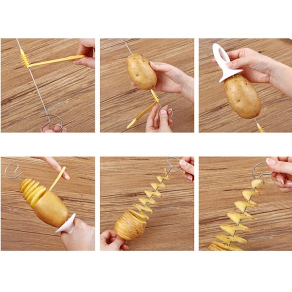 4x Tornado Potato – Potato Twister Potatisspiral för Viral Potatis