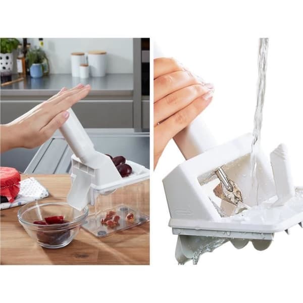 Plommonkross - LEIFHEIT - 37300 - Automatisk - Enkelt och snabbt - Upp till 15 kg - Vit