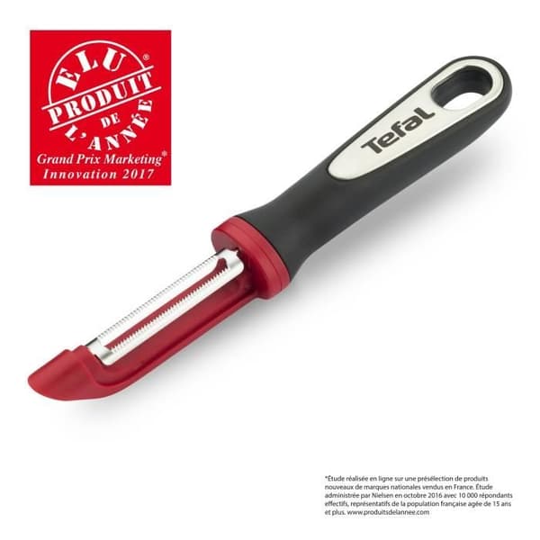TEFAL Peeler för mjuka skinn K2074014 svart och röd