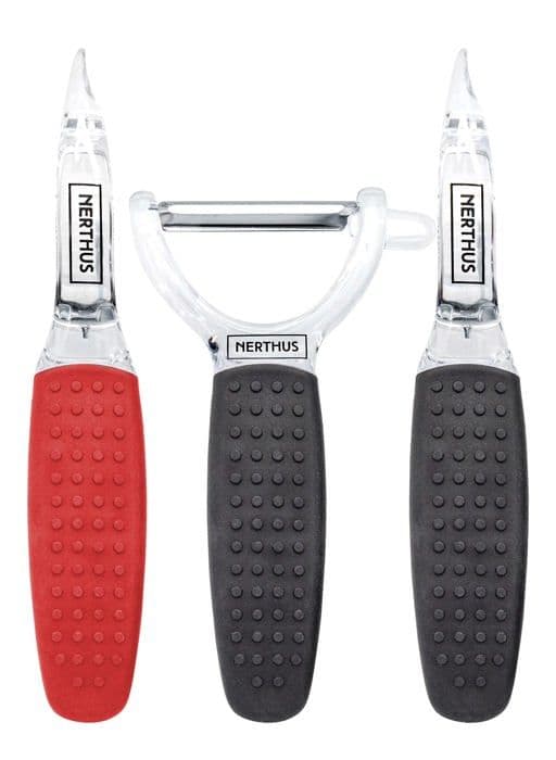 Skalare - skalare - skalare - zester - fluner Nerthus - FIH 890 - Skalare set Röd - Svart