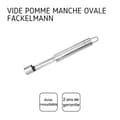 Miniatyrbild 4 av 6: Vide pomme i rostfritt stål Fackelmann Ovala