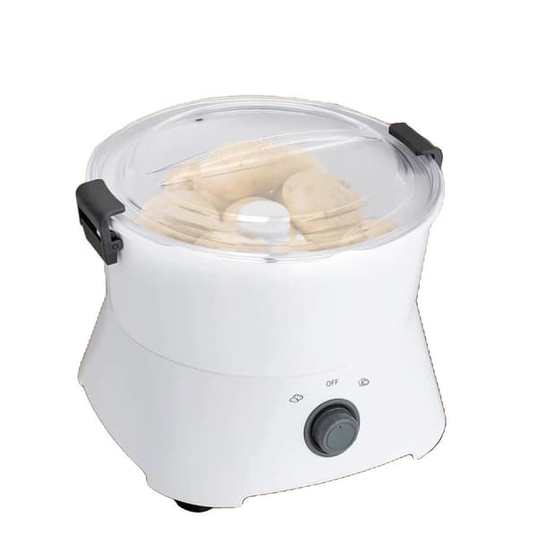 Elektrisk Potatis Skalare, 85W Kraftfull Motor, Stort Kapacitet,VIT
