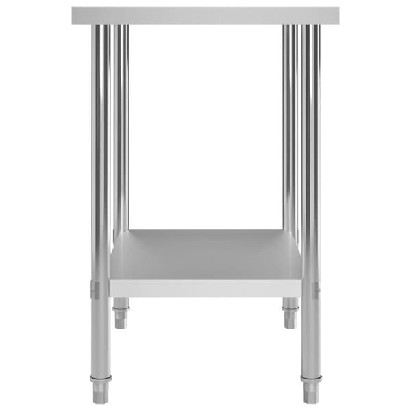 vidaXL arbejdsbord til køkken 80x60x85 cm rustfrit stål