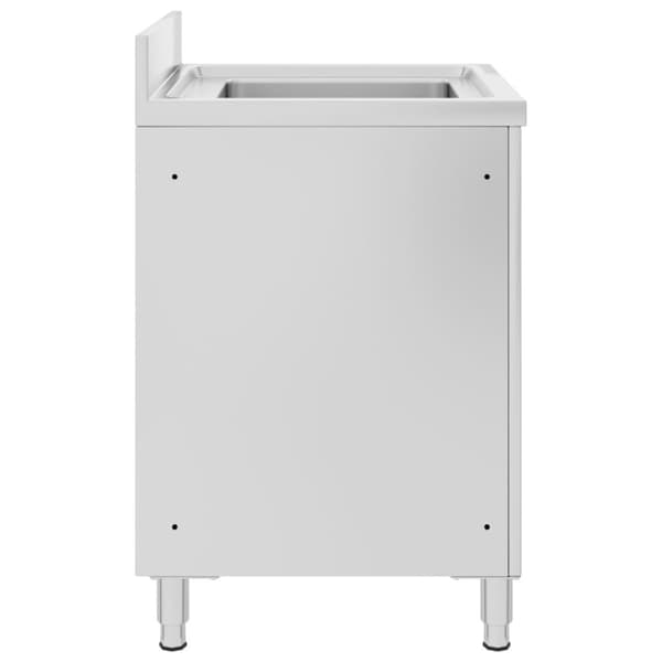 vidaXL Diskho för storkök 60x60x96 cm rostfritt stål