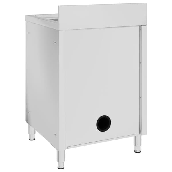 vidaXL Diskho för storkök 60x60x96 cm rostfritt stål