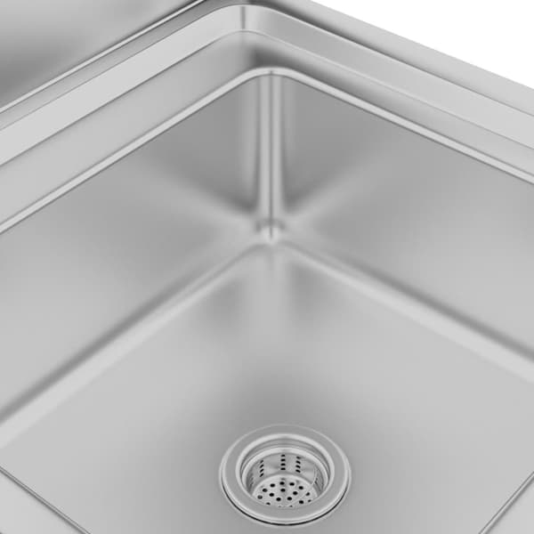 vidaXL Diskho för storkök 60x60x96 cm rostfritt stål