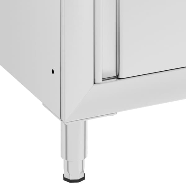 vidaXL Diskho för storkök 60x60x96 cm rostfritt stål