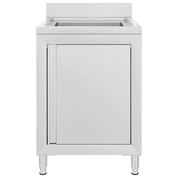vidaXL Diskho för storkök 60x60x96 cm rostfritt stål