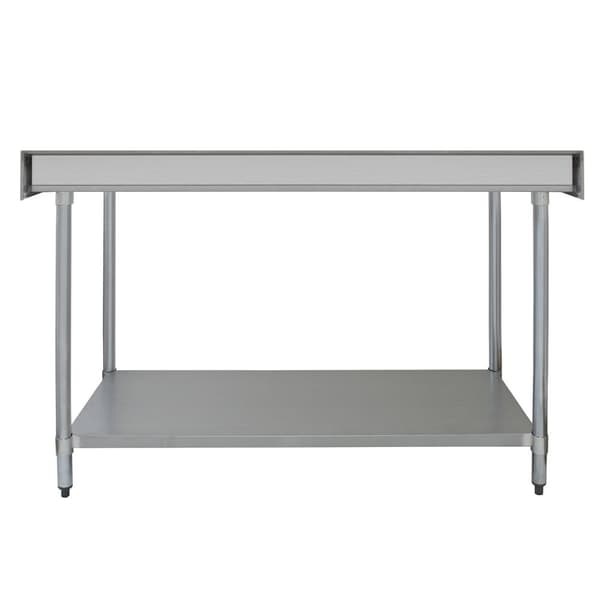 150 cm Cateringbänk med Dubbla Överhyllor